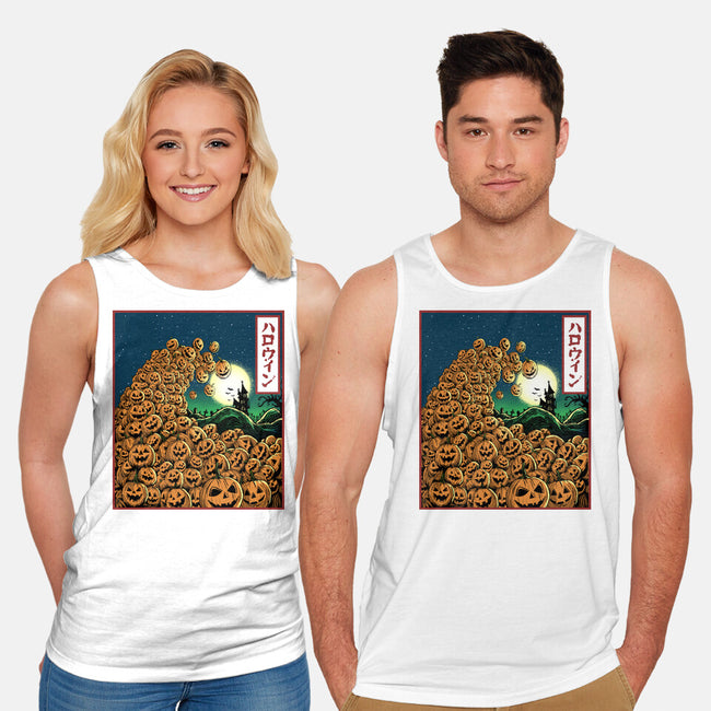 The Great Wave Of Halloween-Unisex-Basic-Tank-zascanauta