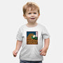 The Great Wave Of Halloween-Baby-Basic-Tee-zascanauta