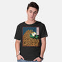 The Great Wave Of Halloween-Mens-Basic-Tee-zascanauta