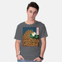 The Great Wave Of Halloween-Mens-Basic-Tee-zascanauta