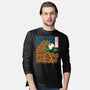 The Great Wave Of Halloween-Mens-Long Sleeved-Tee-zascanauta