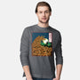 The Great Wave Of Halloween-Mens-Long Sleeved-Tee-zascanauta