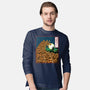 The Great Wave Of Halloween-Mens-Long Sleeved-Tee-zascanauta