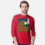 The Great Wave Of Halloween-Mens-Long Sleeved-Tee-zascanauta