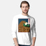 The Great Wave Of Halloween-Mens-Long Sleeved-Tee-zascanauta