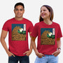 The Great Wave Of Halloween-Unisex-Basic-Tee-zascanauta