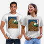 The Great Wave Of Halloween-Unisex-Basic-Tee-zascanauta