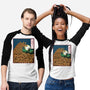 The Great Wave Of Halloween-Unisex-Baseball-Tee-zascanauta