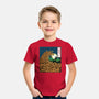 The Great Wave Of Halloween-Youth-Basic-Tee-zascanauta