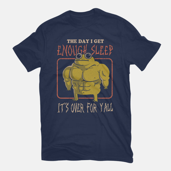 Sleepless Frog-Womens-Fitted-Tee-eduely