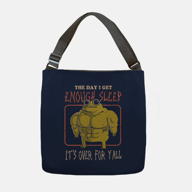 Sleepless Frog-None-Adjustable Tote-Bag-eduely