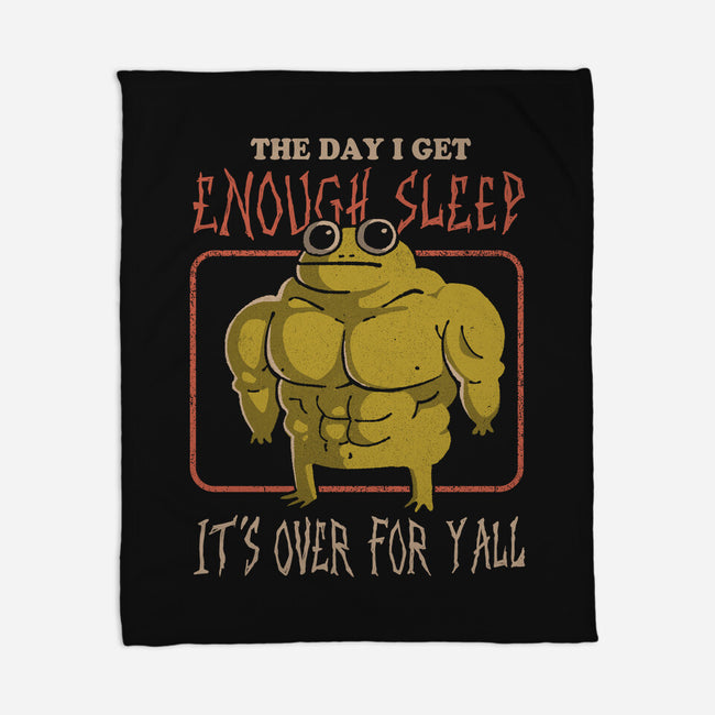 Sleepless Frog-None-Fleece-Blanket-eduely