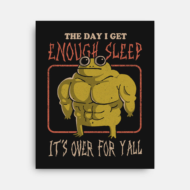 Sleepless Frog-None-Stretched-Canvas-eduely