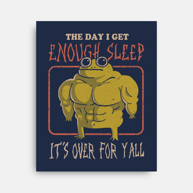 Sleepless Frog-None-Stretched-Canvas-eduely