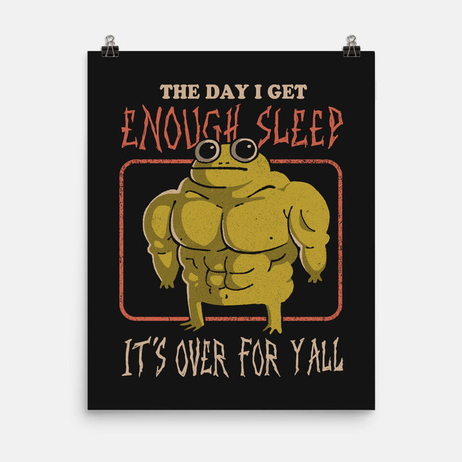 Sleepless Frog-None-Matte-Poster-eduely