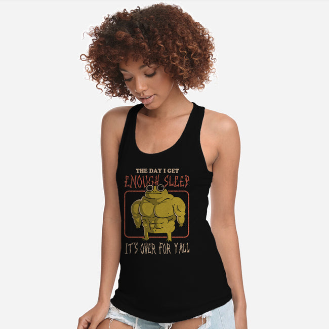 Sleepless Frog-Womens-Racerback-Tank-eduely
