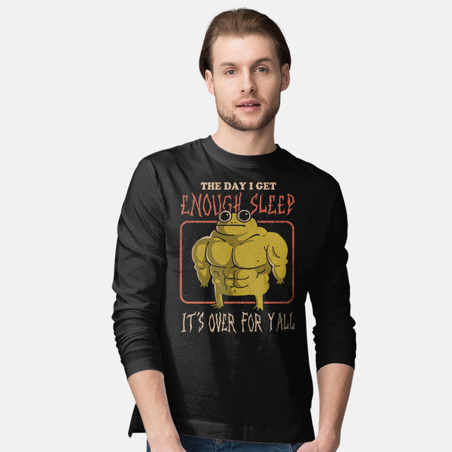 Sleepless Frog-Mens-Long Sleeved-Tee-eduely