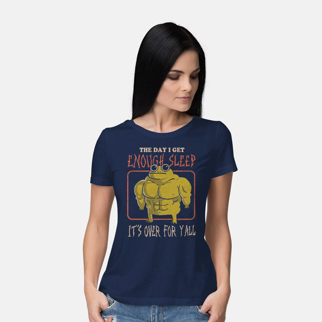 Sleepless Frog-Womens-Basic-Tee-eduely