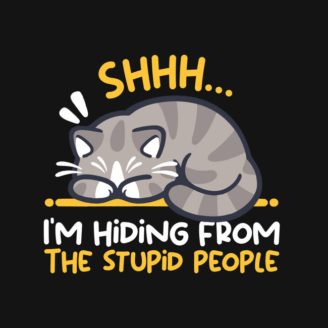Hiding From The Stupid People-Youth-Crew Neck-Sweatshirt-NemiMakeit