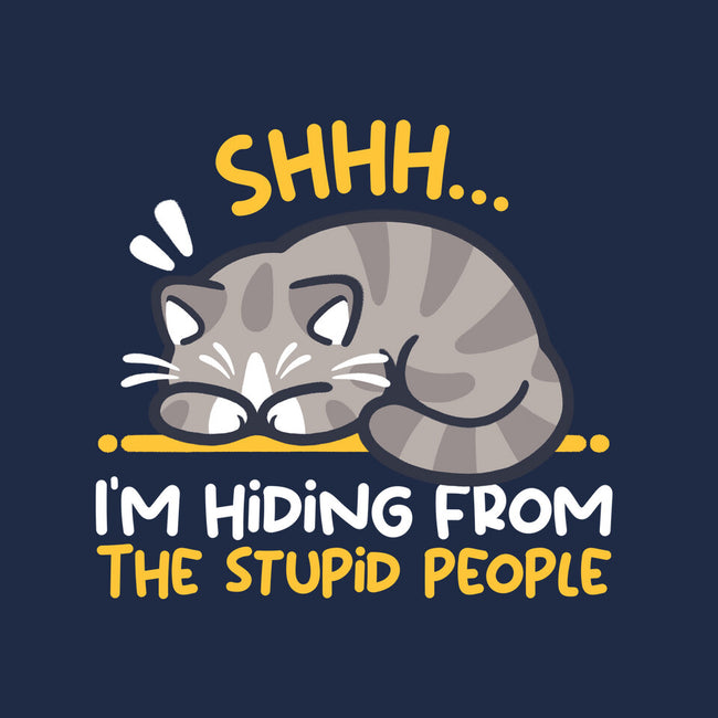 Hiding From The Stupid People-Mens-Heavyweight-Tee-NemiMakeit