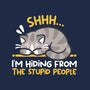 Hiding From The Stupid People-Mens-Heavyweight-Tee-NemiMakeit