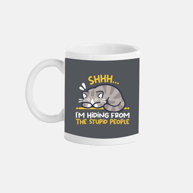 Hiding From The Stupid People-None-Mug-Drinkware-NemiMakeit