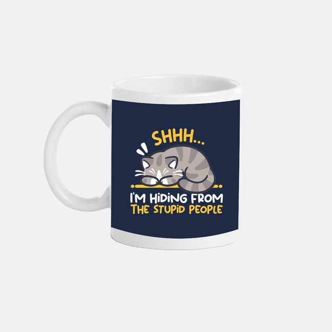 Hiding From The Stupid People-None-Mug-Drinkware-NemiMakeit
