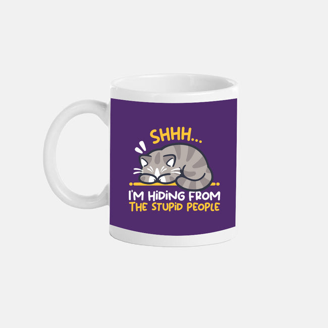 Hiding From The Stupid People-None-Mug-Drinkware-NemiMakeit