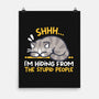 Hiding From The Stupid People-None-Matte-Poster-NemiMakeit