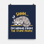 Hiding From The Stupid People-None-Matte-Poster-NemiMakeit