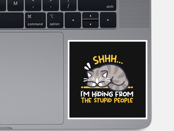 Hiding From The Stupid People
