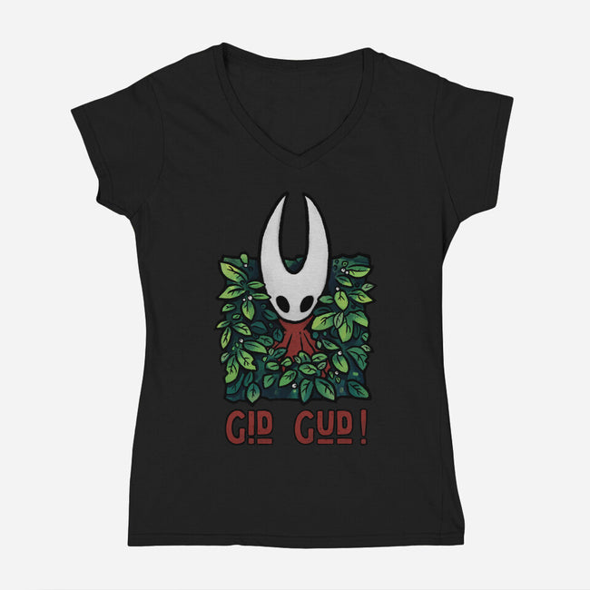 Gid Gud-Womens-V-Neck-Tee-keyvei