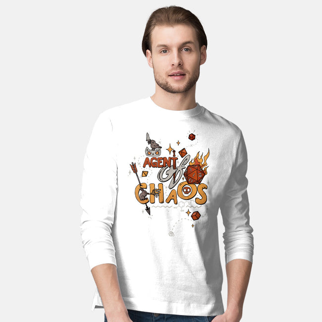 Agent Of Chaos-Mens-Long Sleeved-Tee-keyvei
