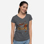 Agent Of Chaos-Womens-V-Neck-Tee-keyvei