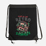 Night Of The Retro Zombies-None-Drawstring-Bag-glitchygorilla