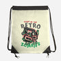 Night Of The Retro Zombies-None-Drawstring-Bag-glitchygorilla