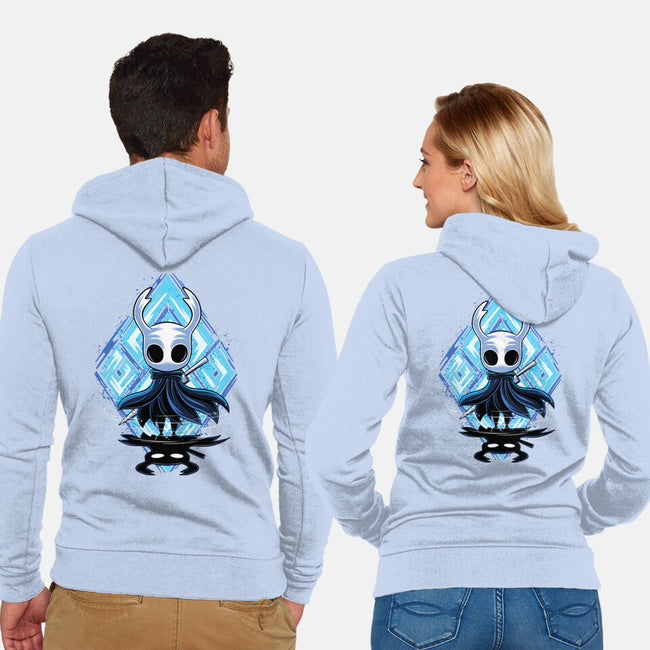 Little Ghost-Unisex-Zip-Up-Sweatshirt-rmatix