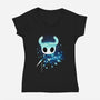 The Knight Landscape-Womens-V-Neck-Tee-dandingeroz