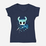 The Knight Landscape-Womens-V-Neck-Tee-dandingeroz