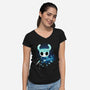 The Knight Landscape-Womens-V-Neck-Tee-dandingeroz