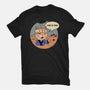 This Is Fine Meowster-Womens-Fitted-Tee-vp021