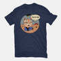 This Is Fine Meowster-Womens-Fitted-Tee-vp021