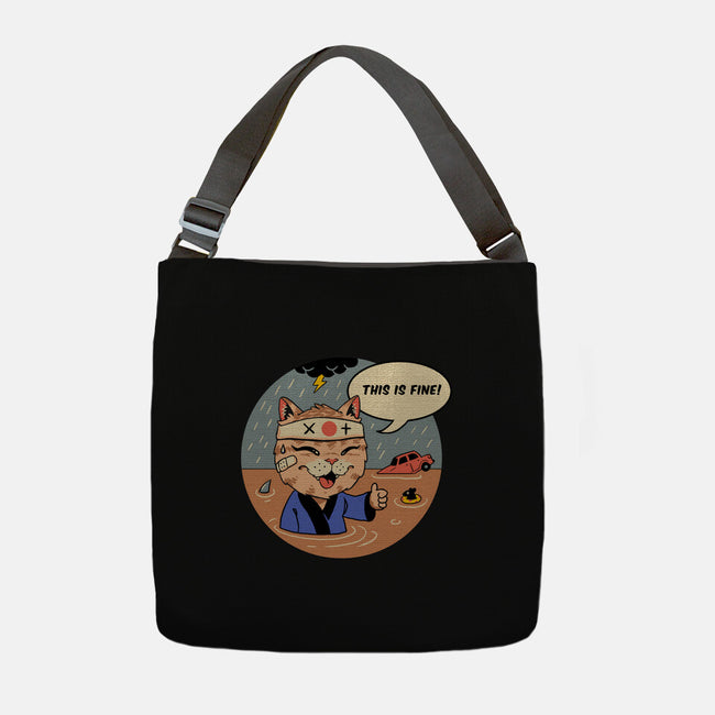 This Is Fine Meowster-None-Adjustable Tote-Bag-vp021