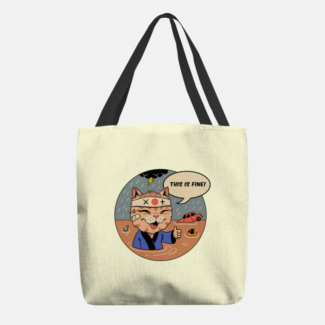 This Is Fine Meowster-None-Basic Tote-Bag-vp021