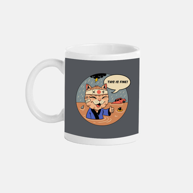 This Is Fine Meowster-None-Mug-Drinkware-vp021
