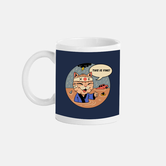 This Is Fine Meowster-None-Mug-Drinkware-vp021