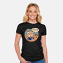 This Is Fine Meowster-Womens-Fitted-Tee-vp021