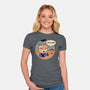 This Is Fine Meowster-Womens-Fitted-Tee-vp021