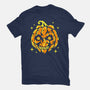 Moon Pumpkin-Womens-Fitted-Tee-GoblinTengu