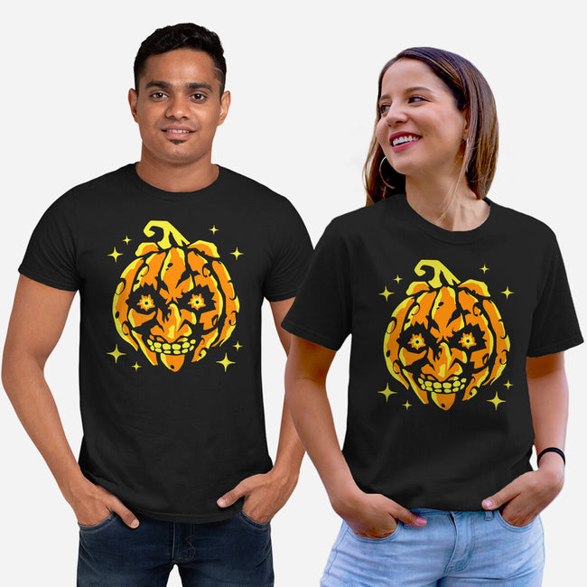 Moon Pumpkin-Unisex-Basic-Tee-GoblinTengu